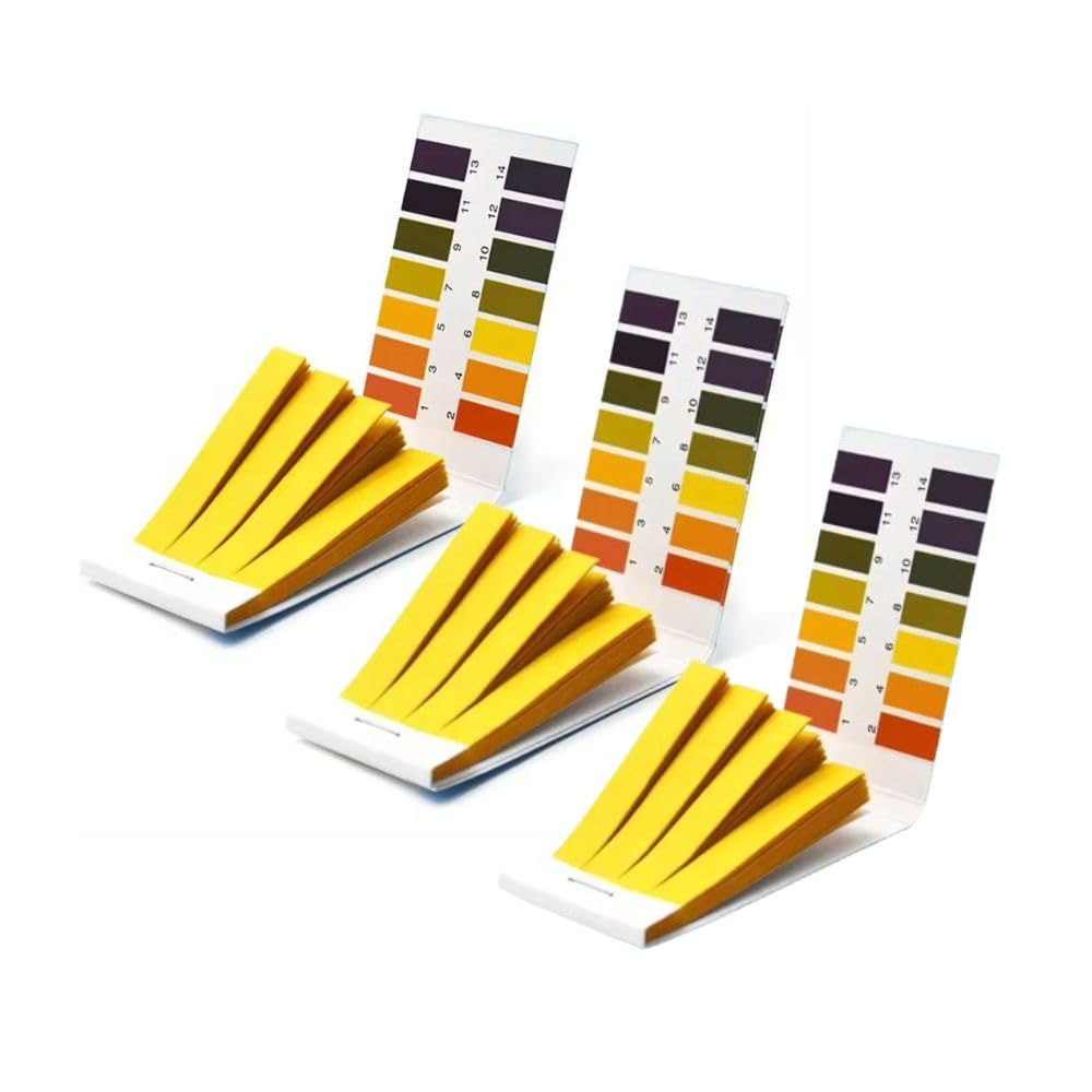 Universal pH Test Strips 1–14 Range (240 Strips – 3 Books x 80) with Color Chart | Litmus Paper for Water, Soil, Urine, Saliva, Aquarium Testing-picture-13