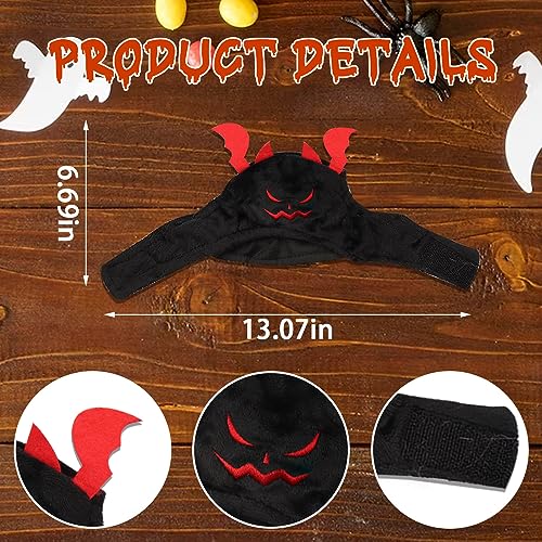 Disfraz Halloween para Perro y Gato Sombrero Diablo Negro miniatura 2