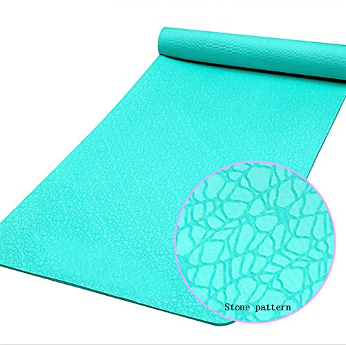Tapis de yoga en TPE anti-dérapant enfants et bambin - Grand tapis de loisirs inodore pour gym