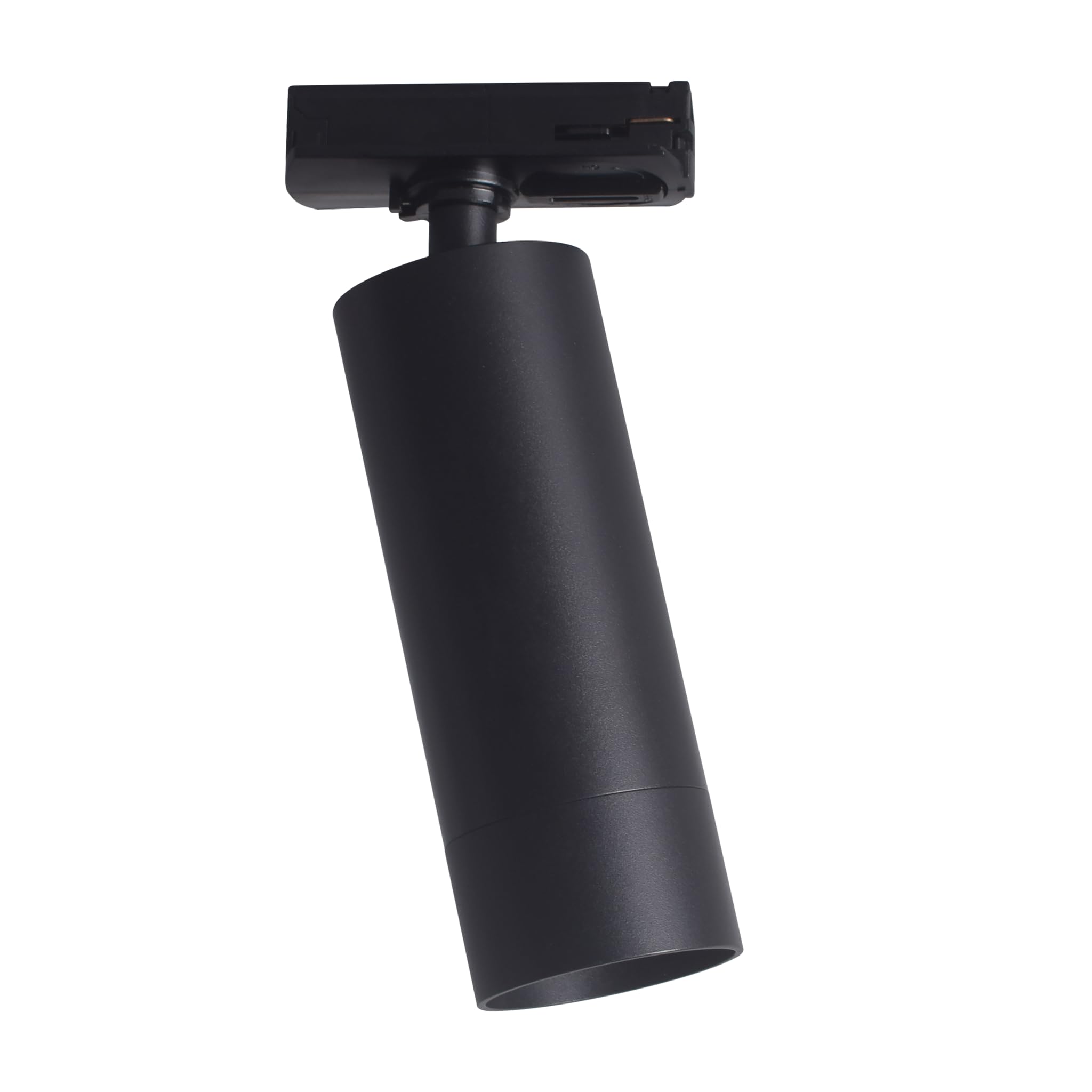 Ledvion - Foco de Carril, Carril Monofasico, Solo foco de riel monofásico, Negro, 1x Foco de techo Orientable GU10, Lampara techo, plafon led techo cocina, luces led, focos led interior techo