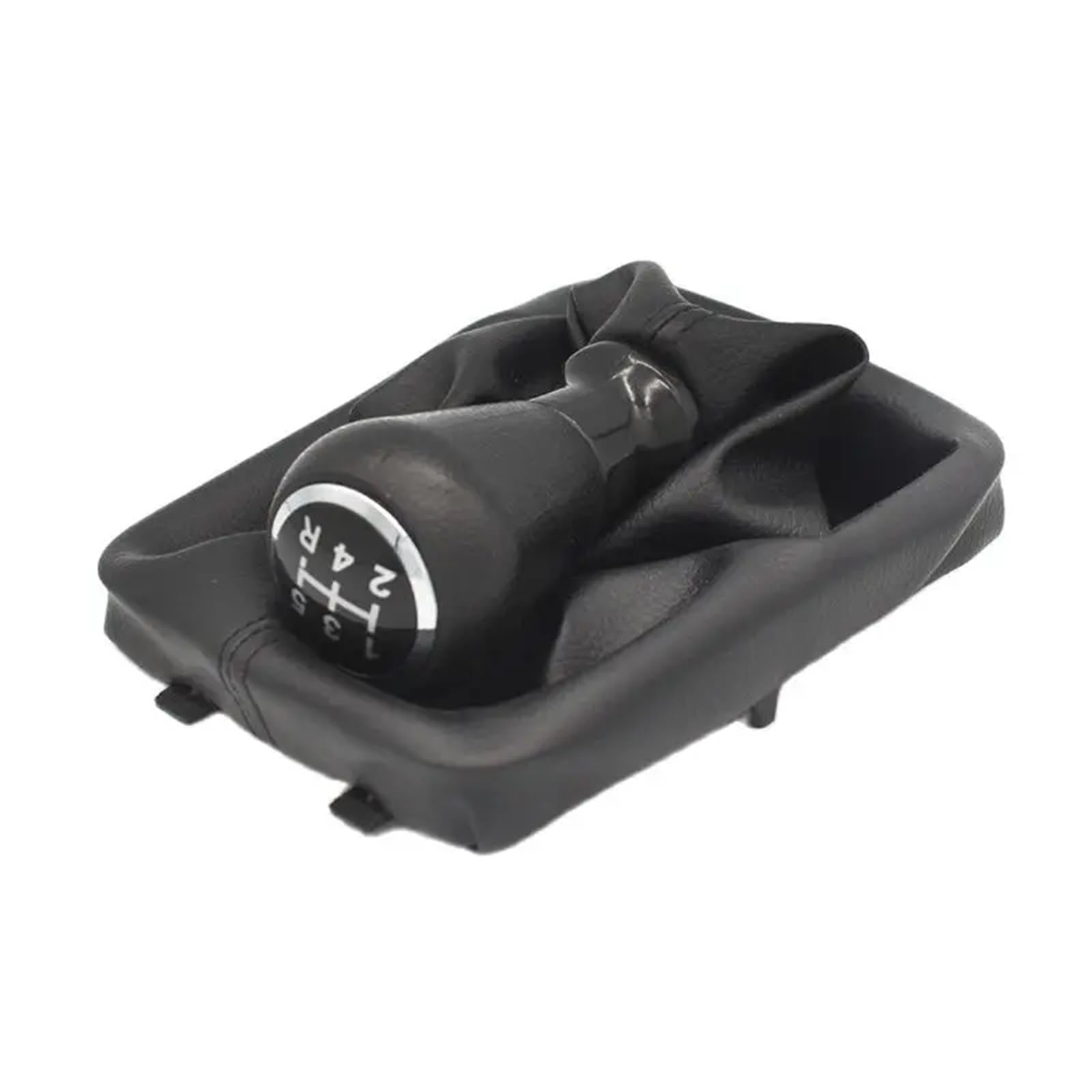 GKQRKVNM Gear Lever Compatible with Peugeot 206 406 Car 5 Speed Gear Shift Knob Gaiter Boot Cover Gaiter Collors(Black)