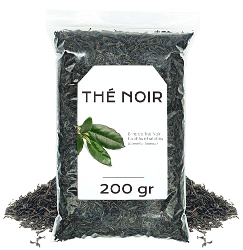 Thé Noir Ceylan 200g - Infusion The Noir - The Noir Vrac - Infusion de Plantes - Proprietes Naturelles (200 gr, Thé Noir)