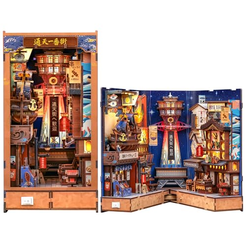 Rompre l'ennui avec le Kit Book Nook japonais pour embellir vos meubles sombres