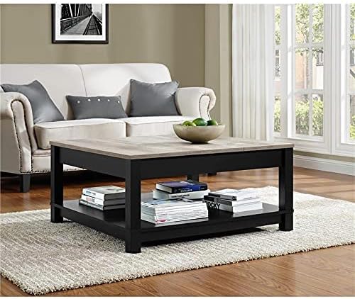 Ameriwood Home Carver Coffee Table, Black,5047196PCOM