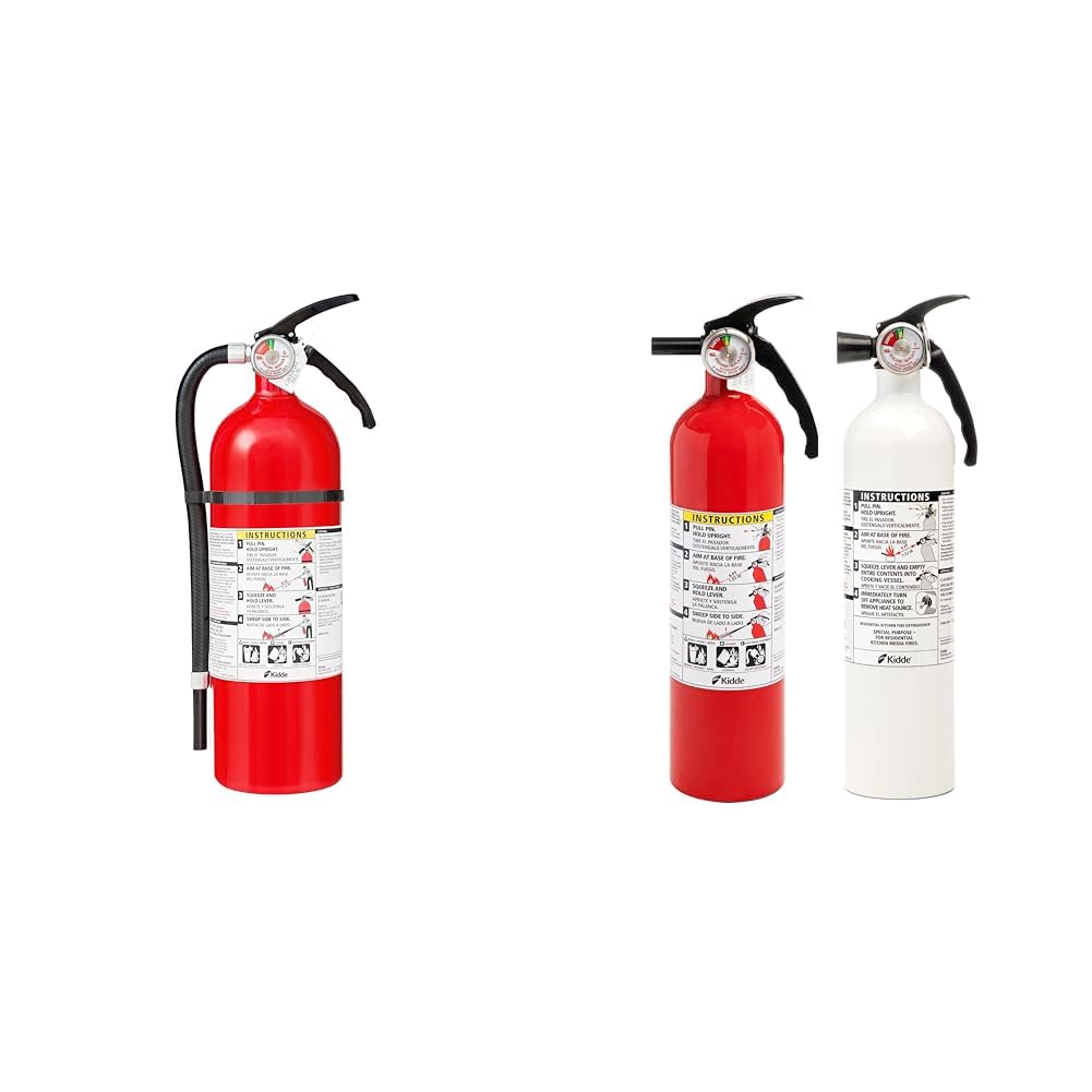 Kidde Fire Extinguisher for Home, Garage & Workshop Use, 3-A:40-B