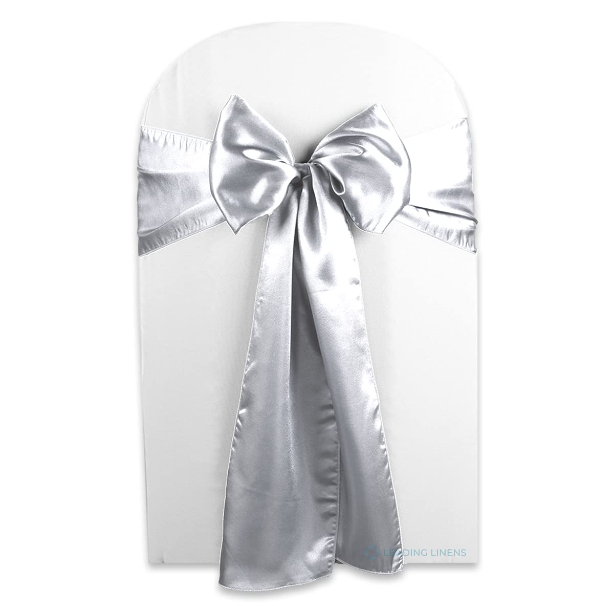 9439 Wallerg Satin Wedding Party Bow Sash-grey Amazon.com: Lann main image 2