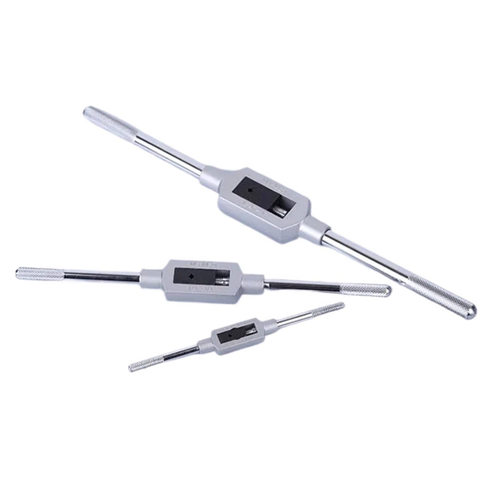 TAZYYZUU Adjustable Tap Wrench Handle Hand Spanner Holder M1-M25 Thread Metric Tapping Tool(M6-M20)