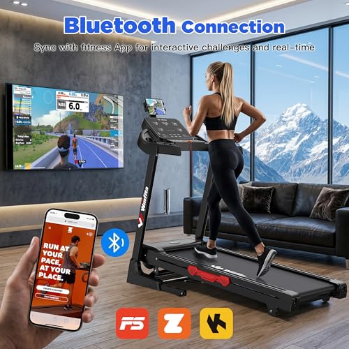 Image of Folding Treadmill for Home 3.5HP Auto Incline 0-12% 300 lbs