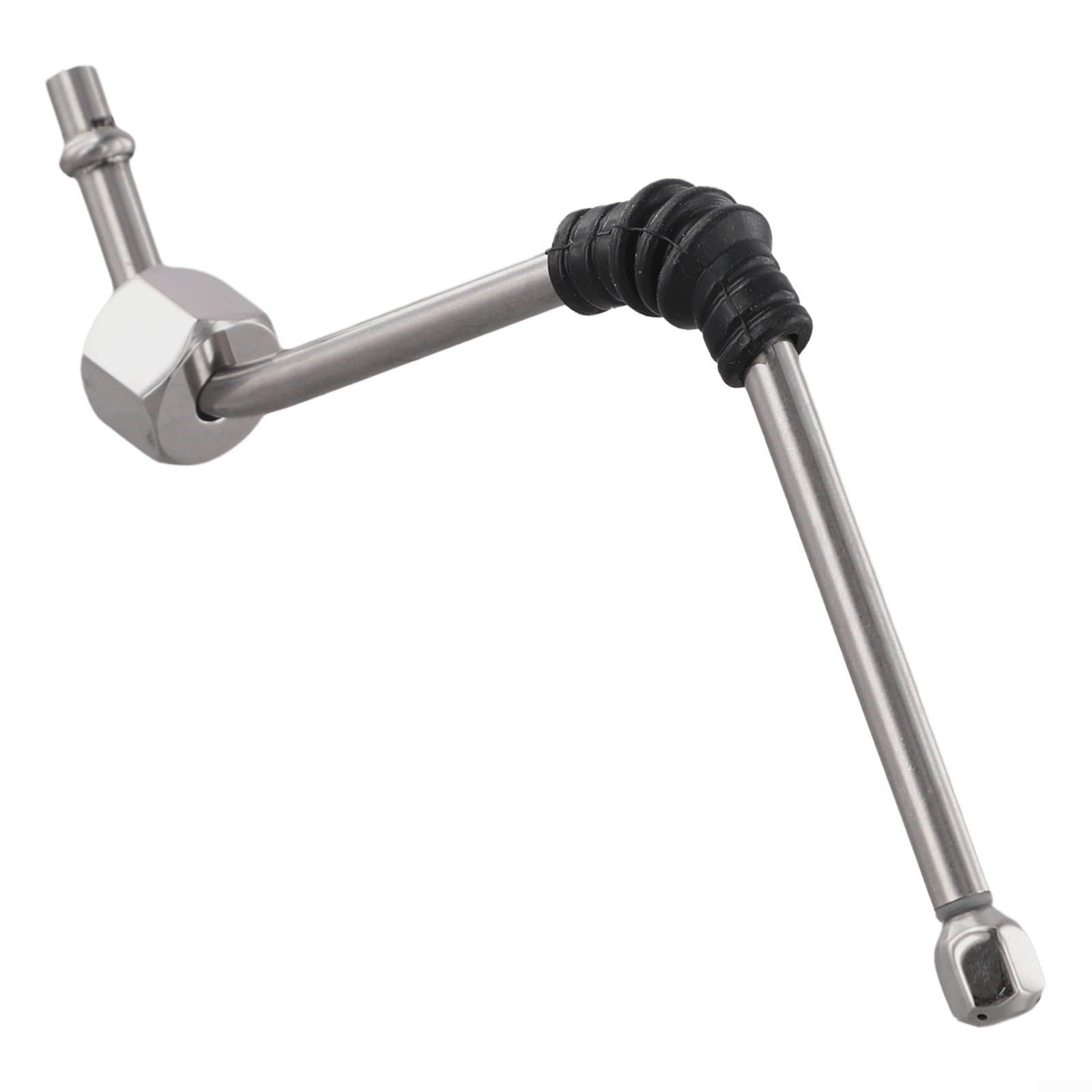 Varita de vapor mejorada para Dedica EC680 EC685 ECP35 Series, boquilla espumadora de leche de 6 mm con codo de goma antiquemaduras, pieza de repuesto de brazo de vapor de acero inoxidable (3 agujeros — view 6