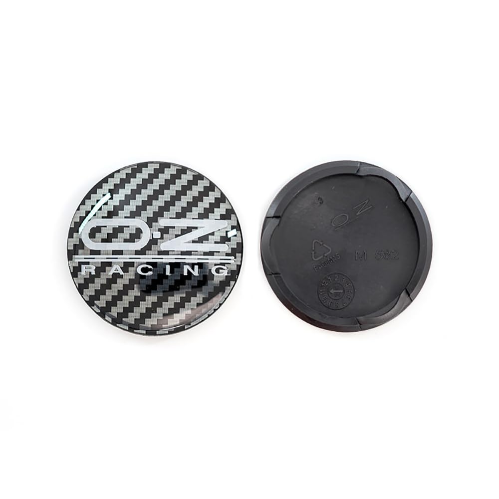 OBong 4 Pezzi Auto Coprimozzo Coprimozzi Centrale Compatibile con per OZ 55mm Ruota Accessori,E-55mm