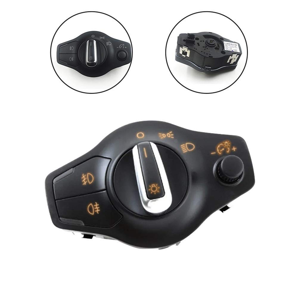 Interruttore Fari Auto Fendinebbia Faro Audi A4 B8 S4 8K0 941 531AR ABS Nero Manuale Meccanico
