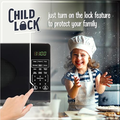 Nostalgia NRMOGZ7BK6A Modern Retro Countertop Microwave Oven thumb #3