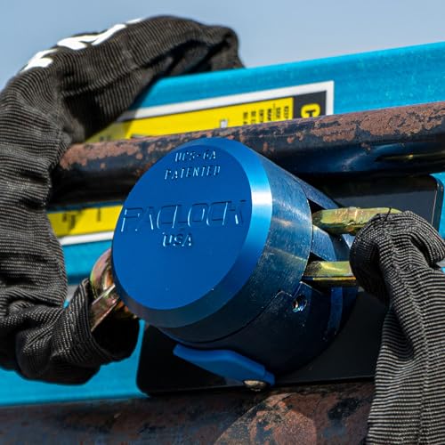 Image of PACLOCK's UCS-6A Puck-Link Padlock, Keyed Different, with 8mm x 3' USA Square Chain