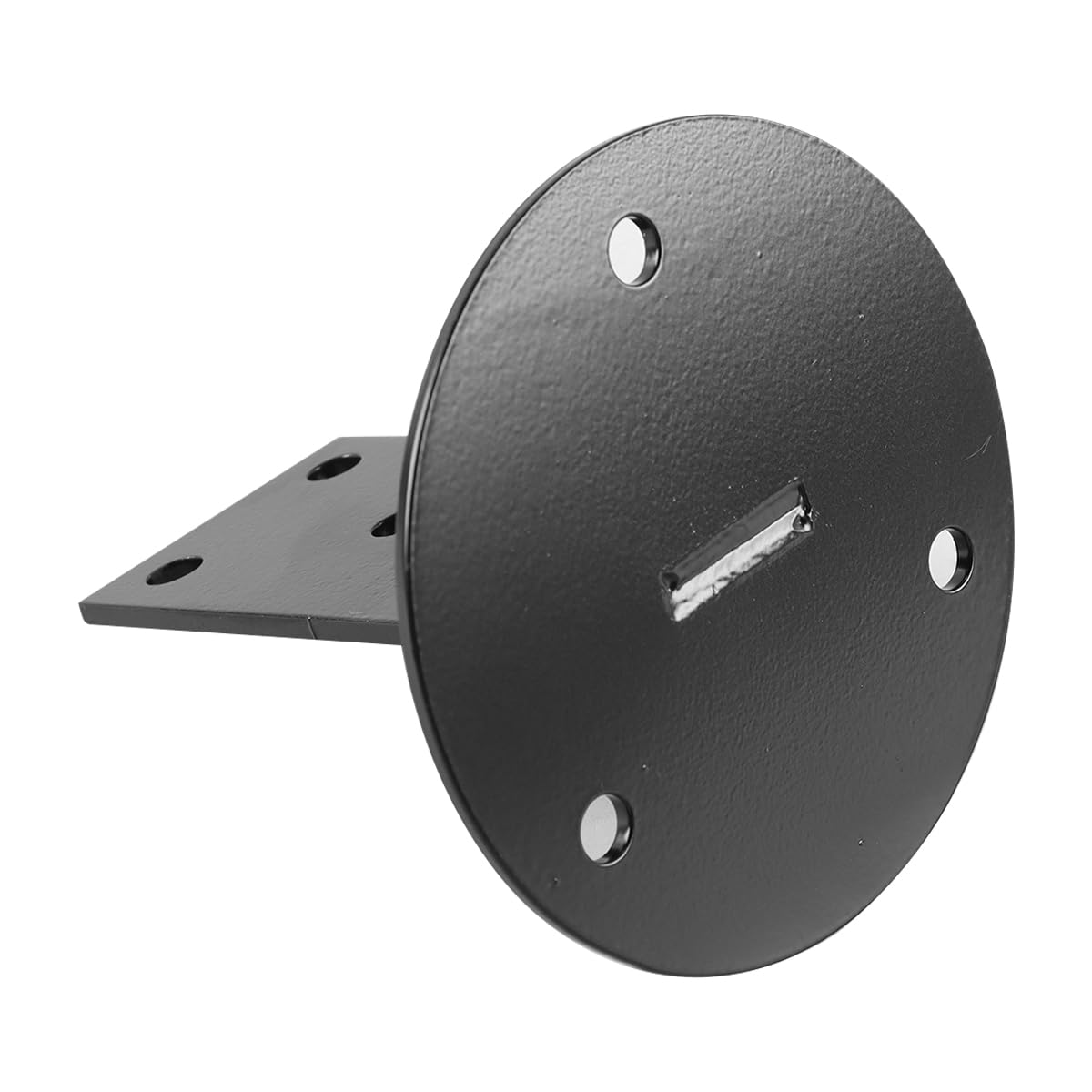 Enwye 2 Pcs Straight Stainless Steel Stair Handrail Bracket Wall Mounted Black Metal Railing Wood Handrail Flat Base Holder For Indoor Outdoor Use - Image 4