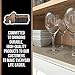 GORILLA GRIP powerGRIP Drawer Shelf and Cabinet Liner, Thick Strong Hold, Non-Adhesive Liners Protect Kitchen Cabinets and Cupboard, Bathroom Drawers, Easy Install, Breathable Mat, 12