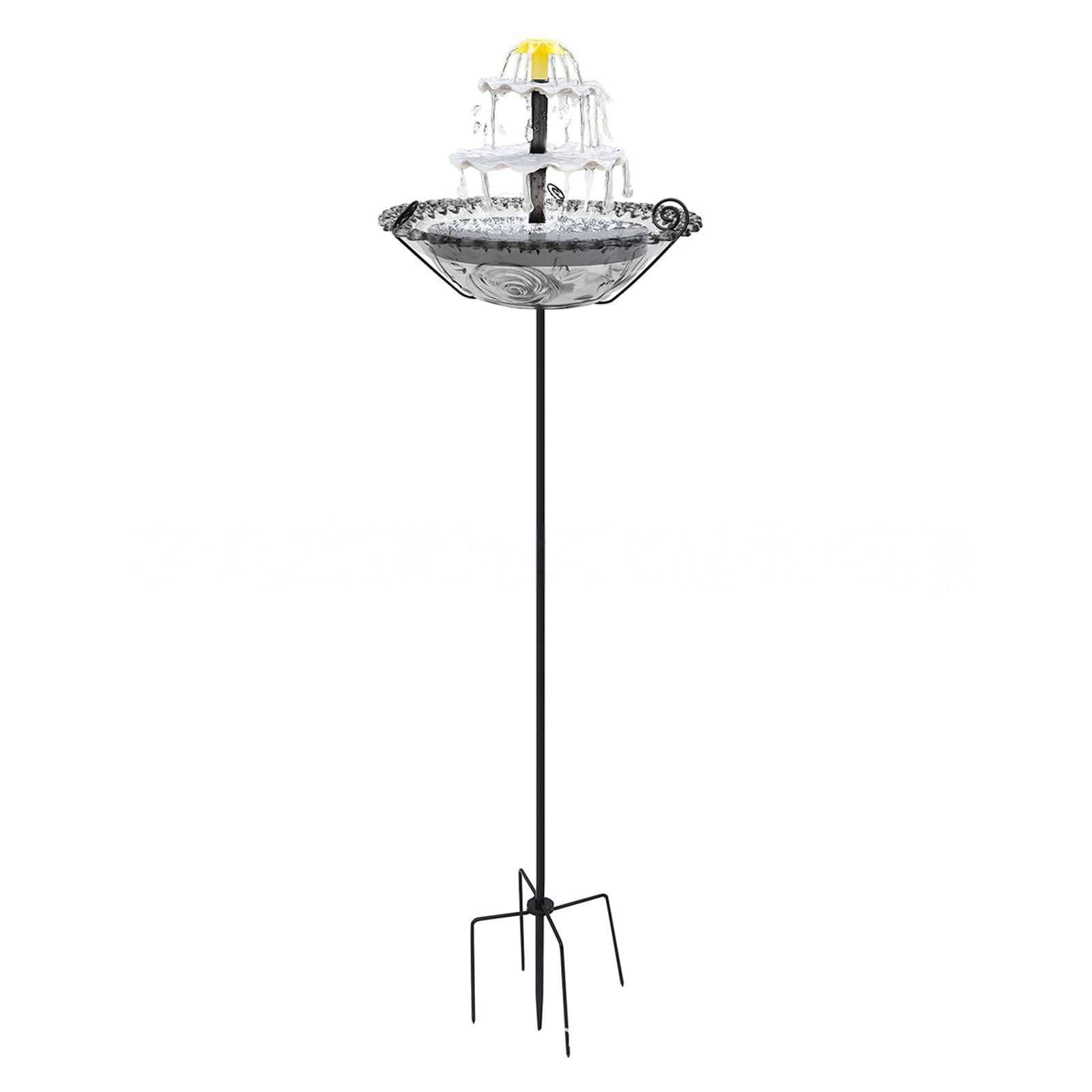 Fontana solare dell'alimentatore dell'uccello di manutenzione facile per il bagno solare dell'uccello dell'habitat della fauna selvat