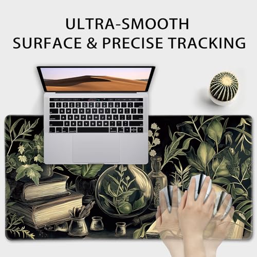 Mcapirivo Gothic Dark Botanical Large Gaming Mouse Pad