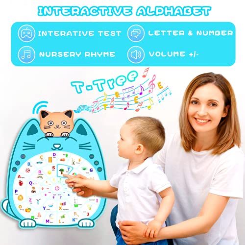 Alphabet Learning Toys For Toddler Kids - Educational Toy Gifts For 1 2 3 4 Year Old Baby Boys Girls, Electronic Interactive Music Talking Abc Poster Wall Chart Birthday Stocking Stuffers For Kid #TOP1