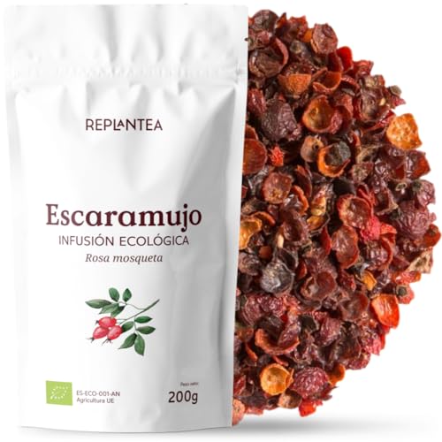 Infusión de Escaramujo Ecológico (200g) | Té de Rosa Mosqueta BIO, Fuente Natural de Vitamina C para Defensas y Piel, 100% Fruto Puro a Granel, Sin Cafeína Infusión de Escaramujo Ecológico (200g) | Té de Rosa Mosqueta BIO, Fuente Natural de Vitamina C para Defensas y Piel, 100% Fruto Puro a Granel, Sin Cafeína