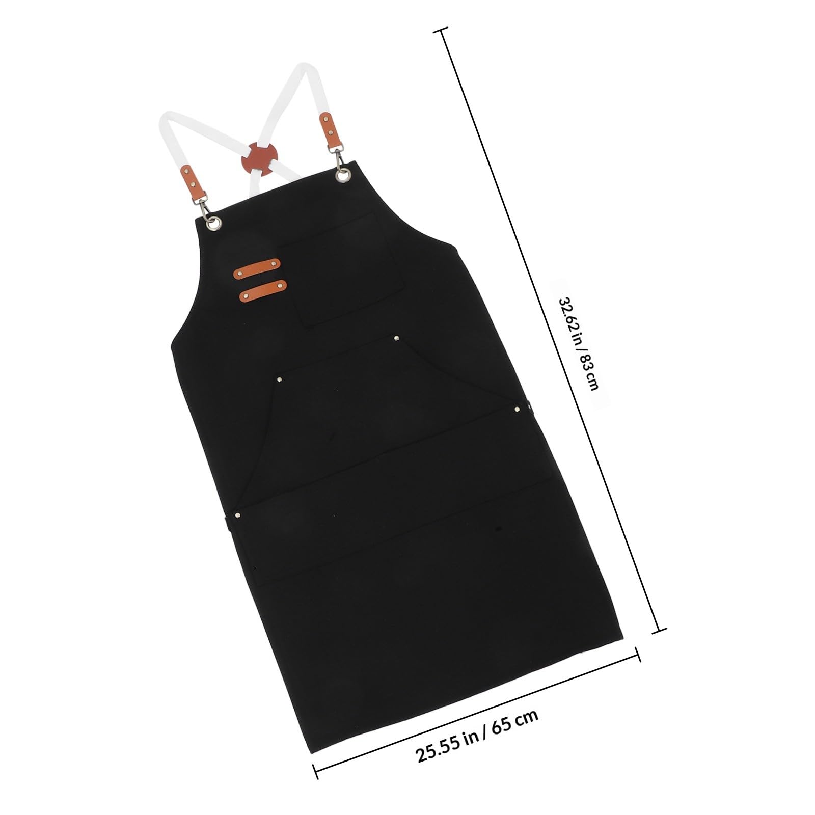 Tablier de Travail Tablier de Barbecue en Toile Épaisse avec Multiples Design Ceinture Renforcée pour Hommes Usage Extérieur Cuisine