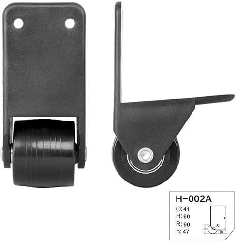 Miniatura 7 de 2 unids equipaje ruedas reemplazo universal maleta maleta bolsa fijo ruedas de plástico