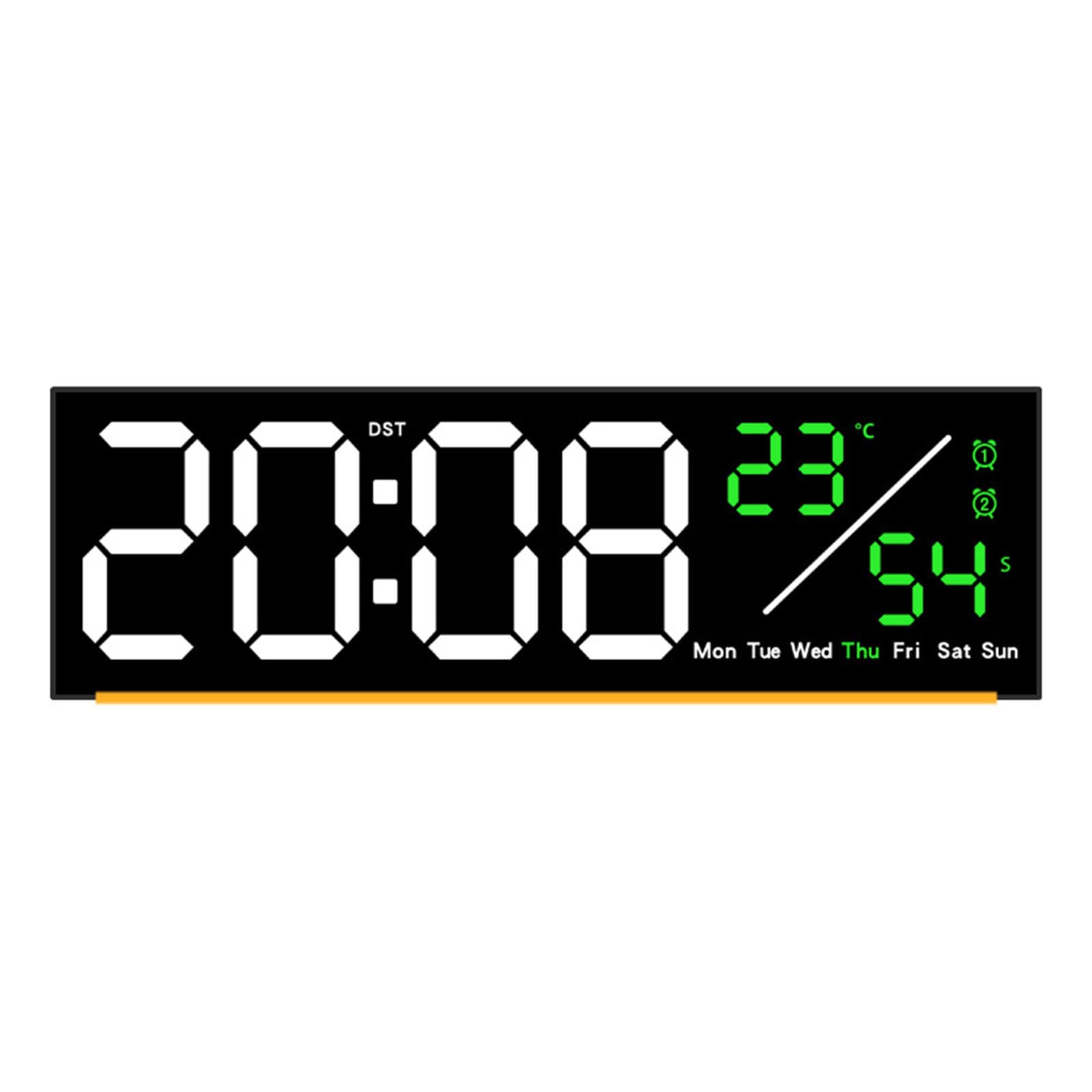 Horloge murale LED avec variateur d'intensité et couleurs changeantes