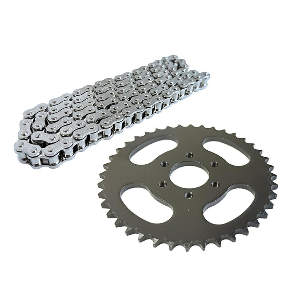 428-40T Kettenrad 104 Glieder Antriebskette kompatibel mit 125cc 150cc 200cc 250cc ATV Go Kart UTV Buggy 4 Wheeler Motorrad | Set A