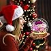 CSYY Rosa Eterna LED Luces Infinito Flor Preservada Bola de Cristal Vidrio Morado y Austin con Hortensias y Flores de Arroz para Mujeres Mamá Novia Esposa Día de Cumpleaños Púrpura Imagen de CSYY Rosa Eterna LED Luces Infinito Flor Preservada Bola de Cristal Vidrio Morado y Austin con Hortensias y Flores de Arroz para Mujeres Mamá Novia Esposa Día de Cumpleaños Púrpura