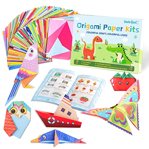 72 Patterns Origami Paper Kit for Kids, 152 Sheets 6 Inch Double Sided Folding Paper