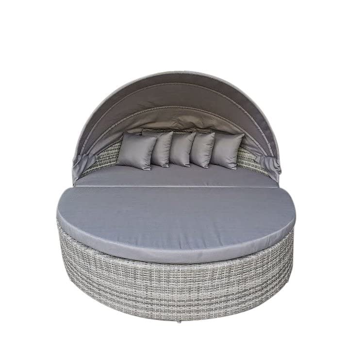 Home Islands Taipeh XL Sonneninsel Loungeinsel Daybed Loungebett Polyrattan – Bild 3
