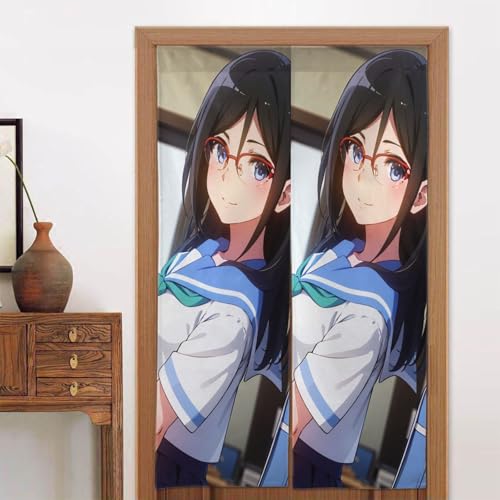 のれん 響け!ユーフォニアム 田中あすか 暖簾 壁掛け カーテン 部屋間仕切り 目隠し おしゃれ 飾り 風呂 玄関 洗面所 飲食店 和室 洋室 出入り口 簡単取り付け 洗濯可 四季兼用 新築祝い プレゼント 幅86cm丈143cm