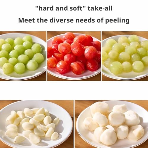Gadget de cocina eficiente para pelar uvas y tomates pequeños al instante 8
