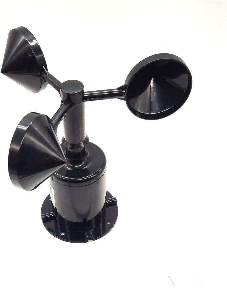 Industrial Anemometer Wind Speed Sensor, 9–30V DC Powered Outdoor Wind Speed Transmitter with 0–5V Analog Output, 0–45m/s Monitoring Sensor for Weather Station Automation Systems