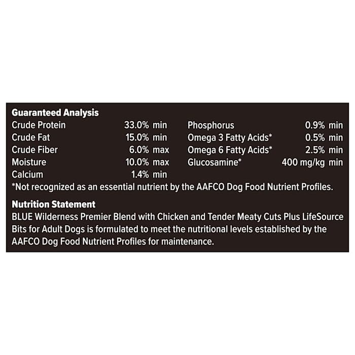 Blue-Buffalo-Blue-Wilderness-Premier-Blend-with-Meaty-Cuts-Adult-Chicken-Dry-Dog-Food-24-lbs Blue Buffalo Blue Wilderness Premier Blend with Meaty Cuts Adult Chicken Dry Dog Food 24 lbs