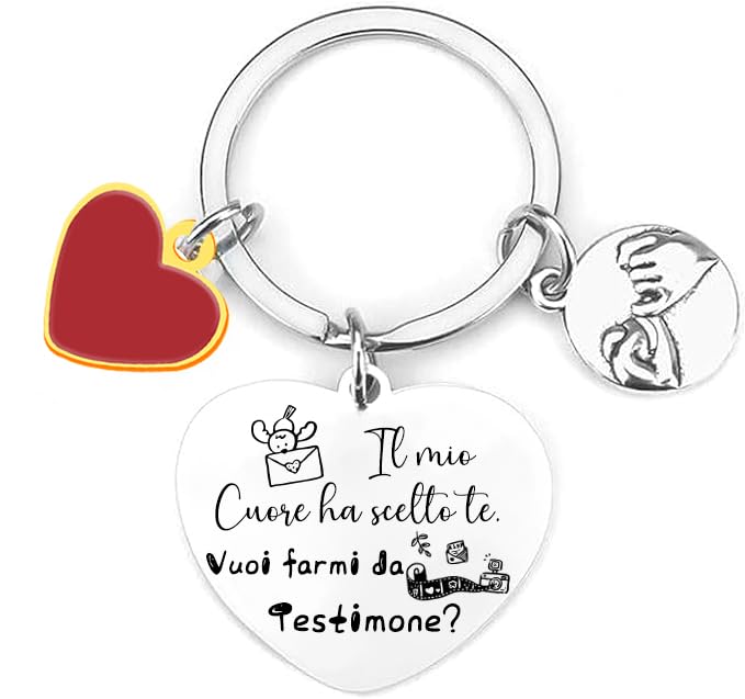 LKJHGF Llavero de regalo para testigo que quieres ser mi testigo ideas de regalo para testigo de boda - Llavero testigo de boda.