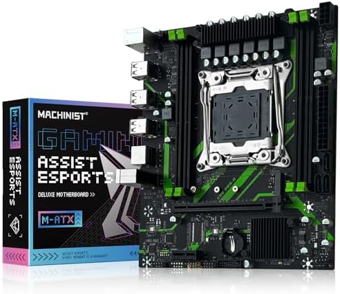 MACHINIST Placa-mãe X99 LGA 2011-3 Micro ATX para CPUs Intel E5 V...