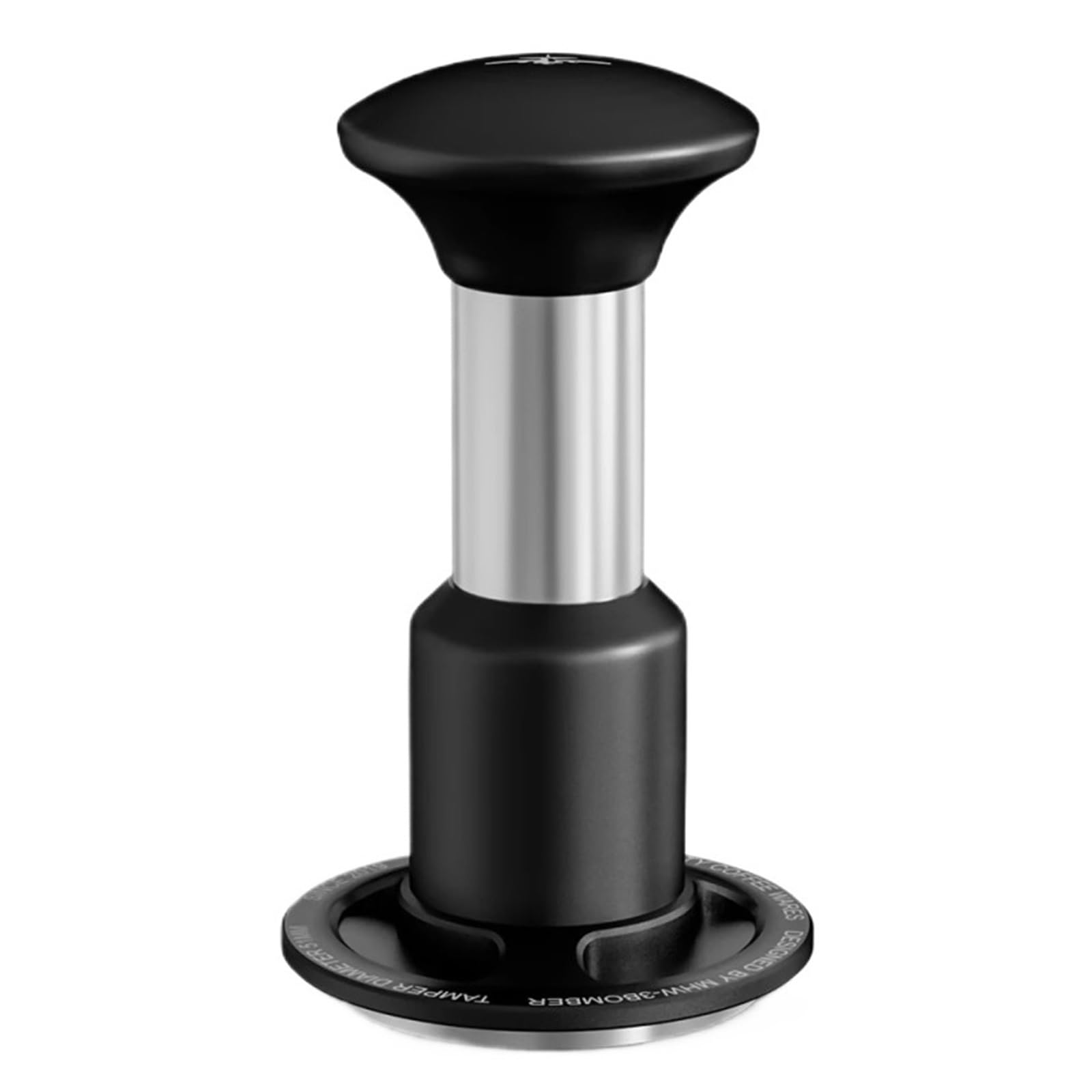 Tamper De Café 51/53 / 58mm 30lb 4 Resortes Presión Constante Calibrado Multiusos Espresso Portafiltro Barista Reemplazo(58.35mm Black)