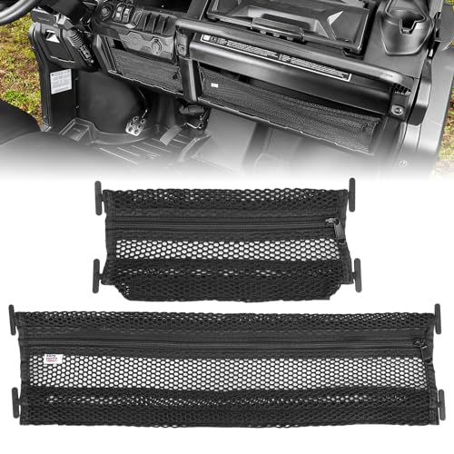 KEMIMOTO Dash Storage Nets Compatible with Can-Am Defender