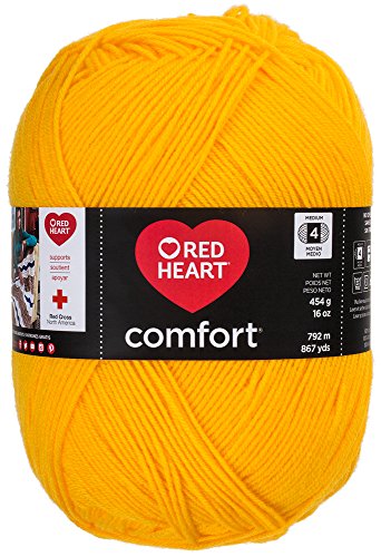Image of Red Heart Comfort Yarn, Bright Yellow