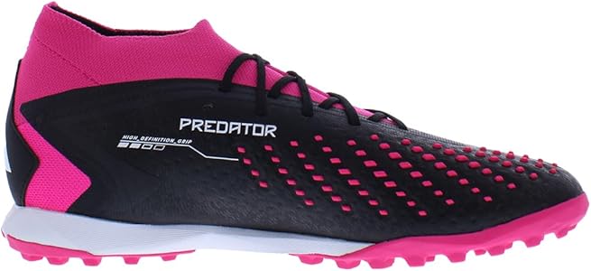 adidas Predator Accuracy .1 TF Soccer Shoe, Black/Pink, 6.5