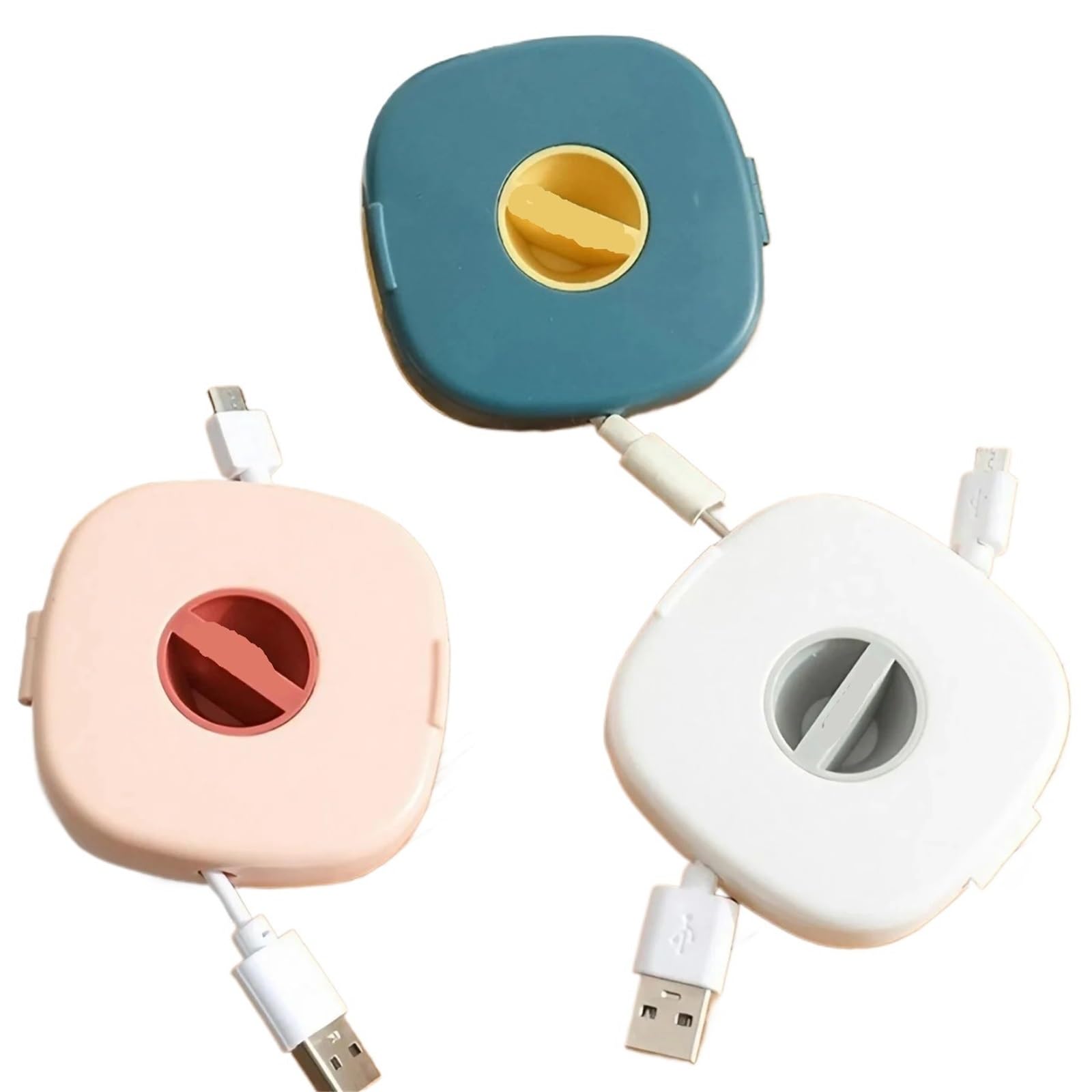 3pcs Portable Cable Winder - Cable Organizer for Data and Charging Cables(Mixed)