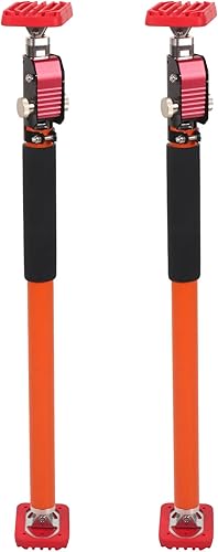 Gatos de gabinete, poste de soporte ajustable y herramienta de tercera mano, sistema de soporte resistente de 2 piezas para instalación de gabinete