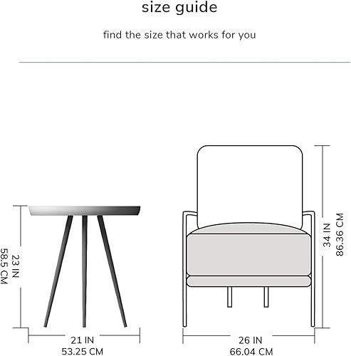 Miniatura 20 de MH London Mesa auxiliar moderna, mesa auxiliar Dilan de tres pines. Mesita de noche pequeña hecha a mano de diseño exclusivo. Mesa auxiliar redonda