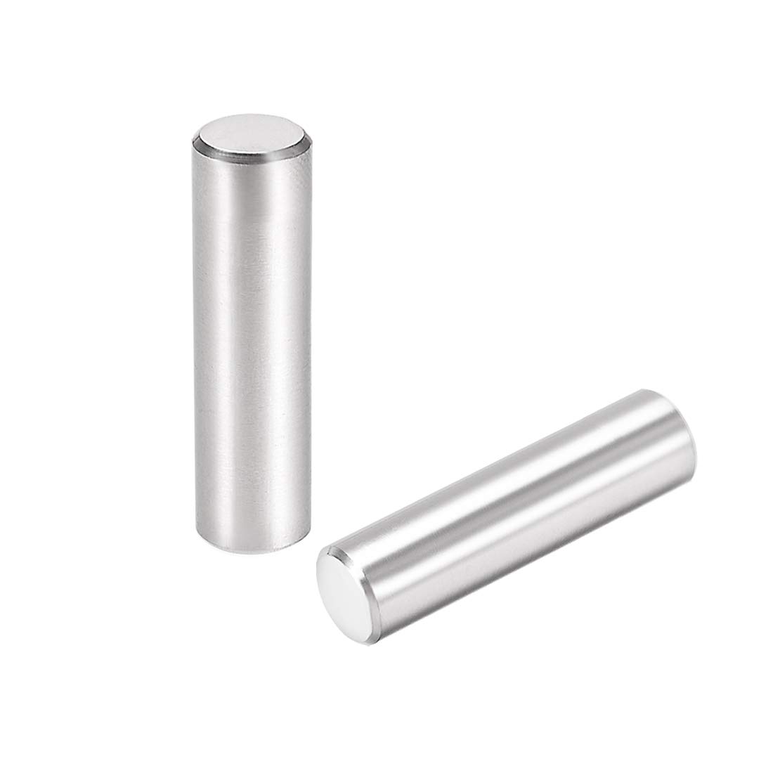 uxcell 15Pcs 8mm X 30mm Dowel Pin 304 Stainless Steel Cylindrical Shelf Support Pin Fasten Elements Silver Tone