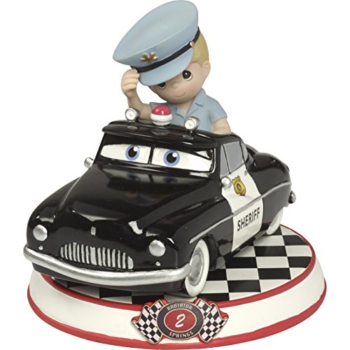 Precious Moments 164432 Sheriff Resin Figurine Cars 2 Showcase Disney Pixar Collection, Multicolor