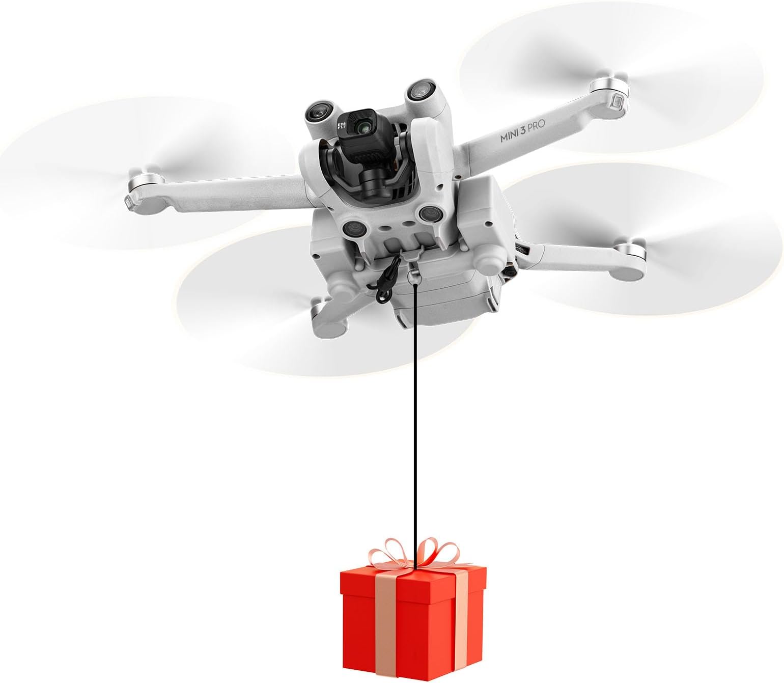 Mini 3/3 Pro Payload Airdrop System Drop Release Fishing Bait Dropper Transport Clip Thrower Compatible with DJI Mini 3 / Mini 3 Pro Drone Accessories