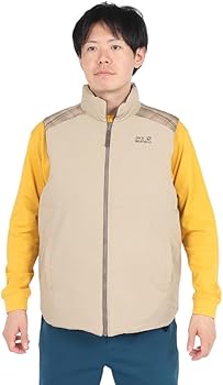 Amazon | [ジャックウルフスキン] メンズ 撥水 ダウンベスト (チェック