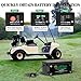 36V 100Ah LiFePO4 Golf Cart Lithium Battery Kit (3840Wh) with Charger, Monitor & Accessories, 200A BMS, 8000+ Cycles -Perfect For Golf Carts, RV, Solar Off-Grid, Home Backup