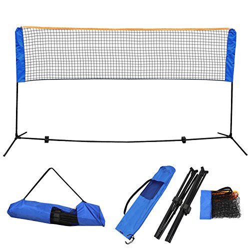 LEMY Portable Badminton Net Beach Volleyball Tennis Competition Training Net w/Carrying Bag