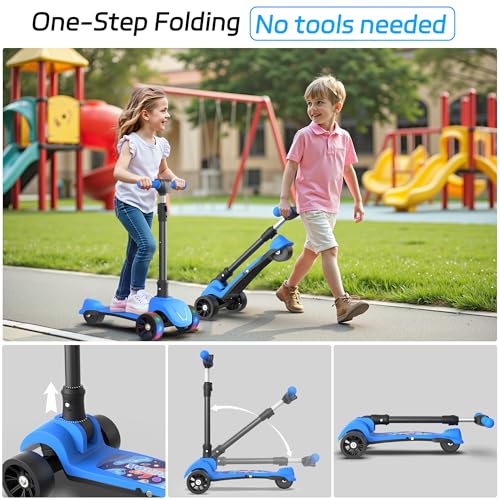 Image of VOLPAM C001 /C003 Electric Scooter for Kids, 80W /250W Motor, 5-10 Mph Safe Speed, Long Range 10 /5Miles